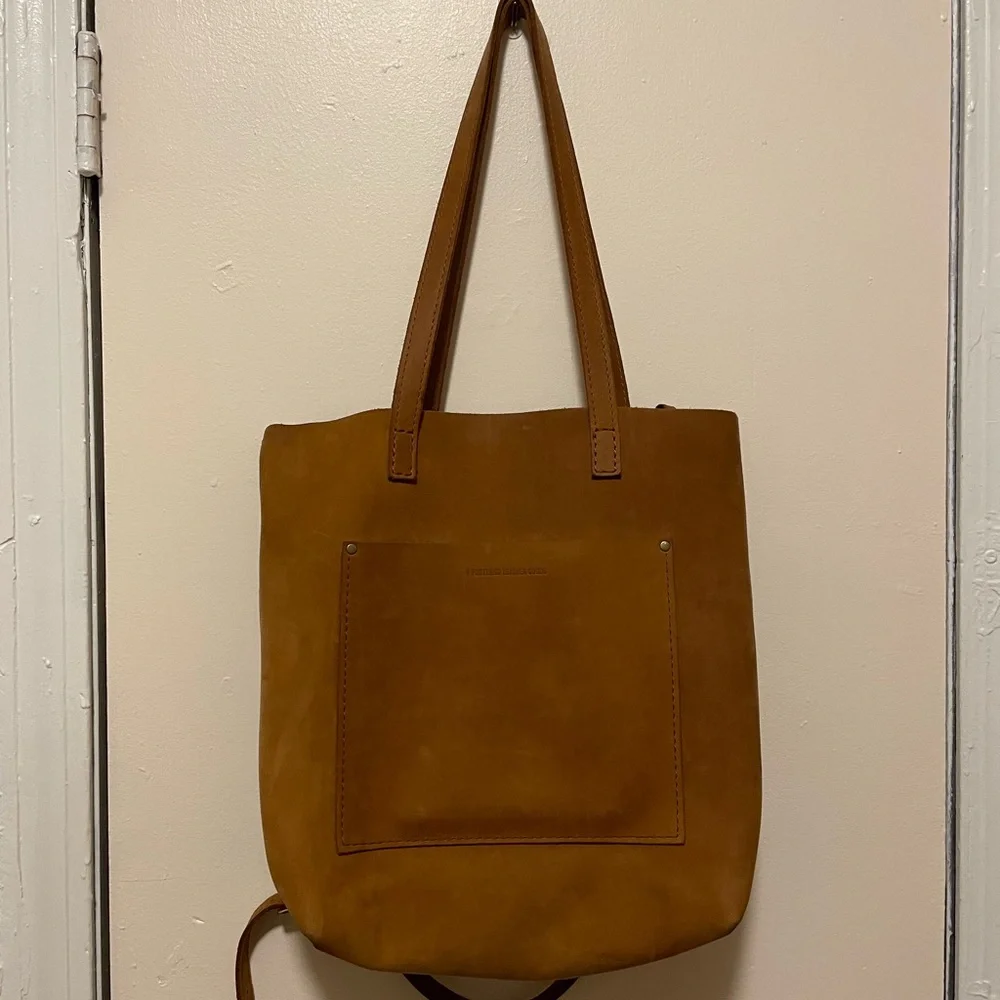 Portland Leather Large Crossbody Tote - Honey - Picture 1 of 4